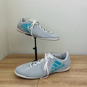 Adidas X Tango 17.4 In Gray Blue Indoor Soccer Shoes Men’s Size 13